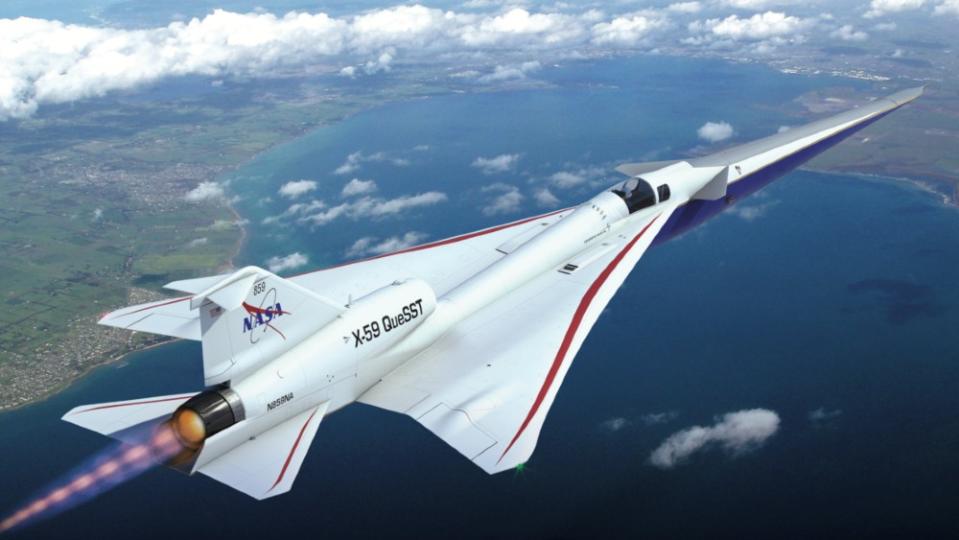 NASA X-59 Supersonic Jet. - Credit: Courtesy NASA