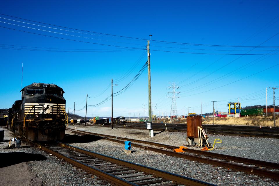 A view of the Norfolk Southern rail yard in Cincinnati on Monday, Nov. 21, 2022. A proposed sale of Cincinnati Southern Railway to Norfolk Southern Corp. was passed by the railway board. Currently, Cincinnati receives $25 million a year from leasing the railroad to Norfolk Southern.