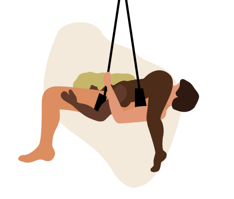 Take the classic sex position to new heights with a sex swing.<p>Illustrations by Katie Buckleitner</p>