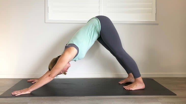 downward dog yoga pose