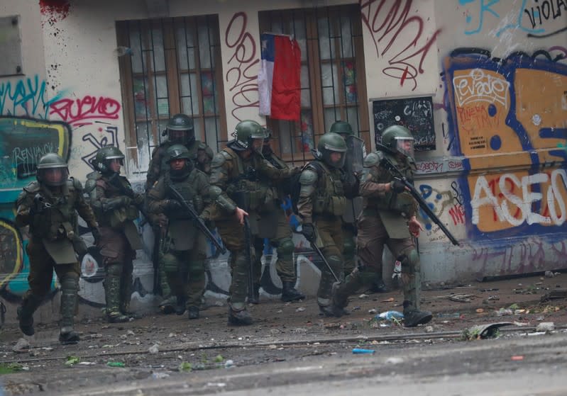 Protest against Chile's government in Santiago