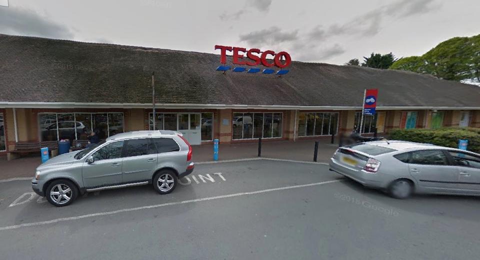Neil Shadwick was discovered unresponsive outside the Tesco store in Stroud (Google Maps)