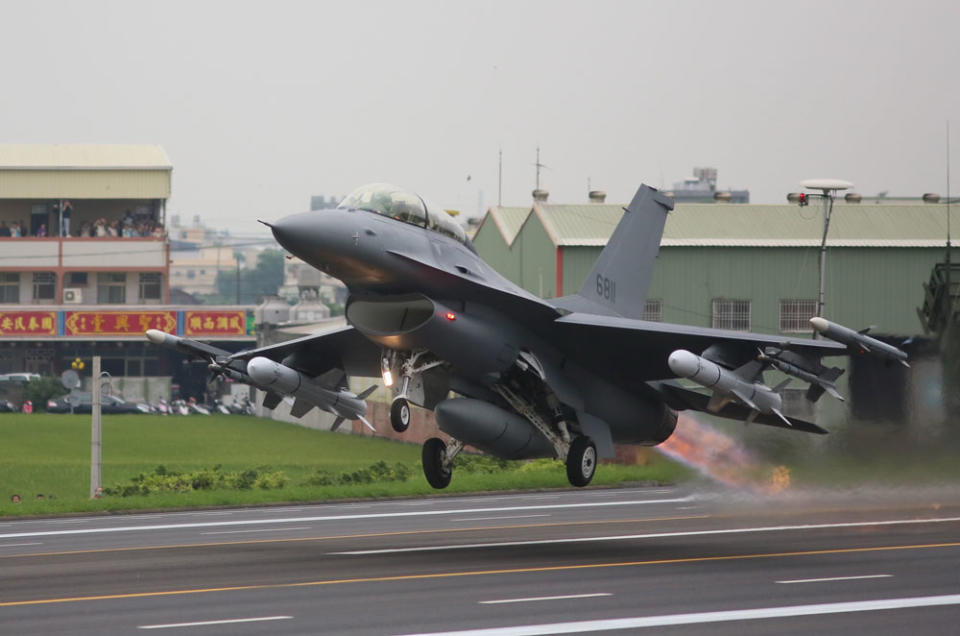 在美方通過新採購案後，台灣空軍的F-16V機隊將更壯大。攝影／柯承惠