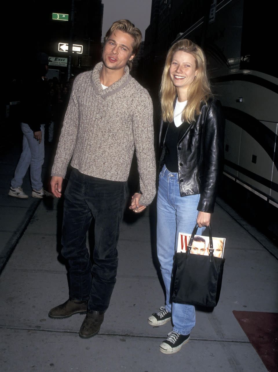 Brad dated actress Gwyneth in the 90's after meeting on the set of Seven. Source: Getty