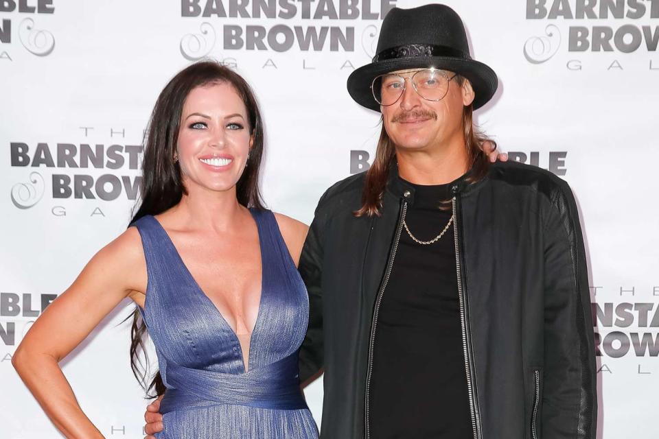 <p>Michael Hickey/Getty </p> Audrey Berry and Kid Rock appear at the Barnstable Brown Gala on May 4, 2018