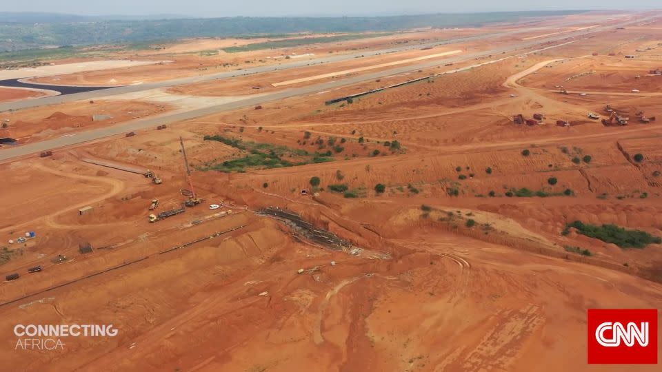 The construction site for the new Kigali International Airport. - CNN / Connecting Africa