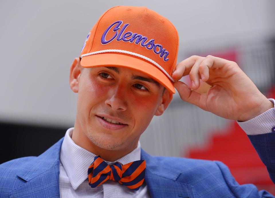 Fourteen athletes signed with prospective colleges during a signing day ceremony held at Boiling Springs High School Tuesday morning, May 3, 2022. Baseball player Tristan Smith signed with Clemson University.