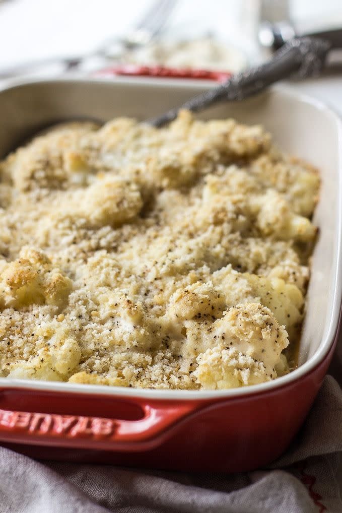 Horseradish Cauliflower Au Gratin