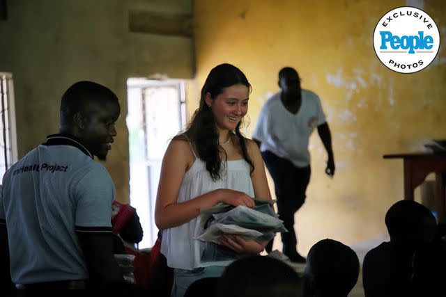 <p>Mukuye Edward Julius</p> Diane Farr's daughter on Uganda trip