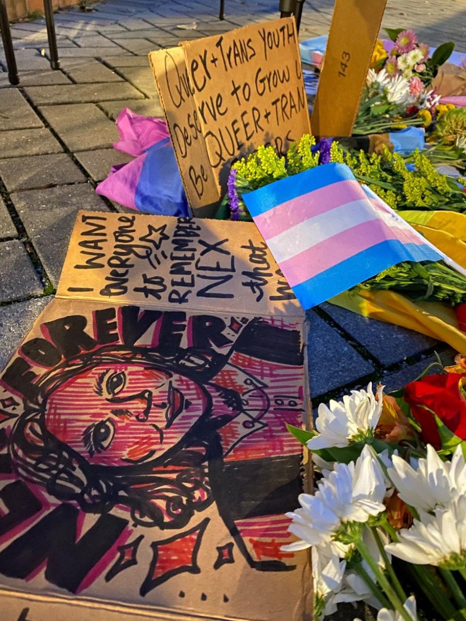 Nex Benedict murdered transgender nonbinary twospirit teen candlelight vigils across the country