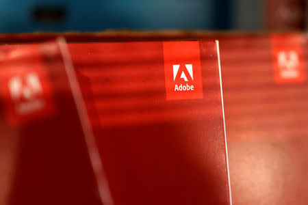 An Adobe Systems Inc software box is seen in Los Angeles, California, U.S., March 13, 2017. REUTERS/Lucy Nicholson