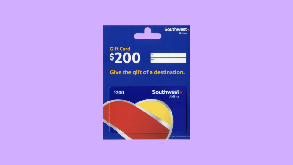 Best experience gifts for a loved one: Southwest gift card