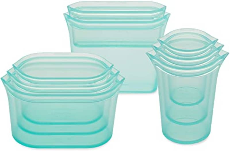 Zip Top Food Storage Bags and Containers, Set of 8