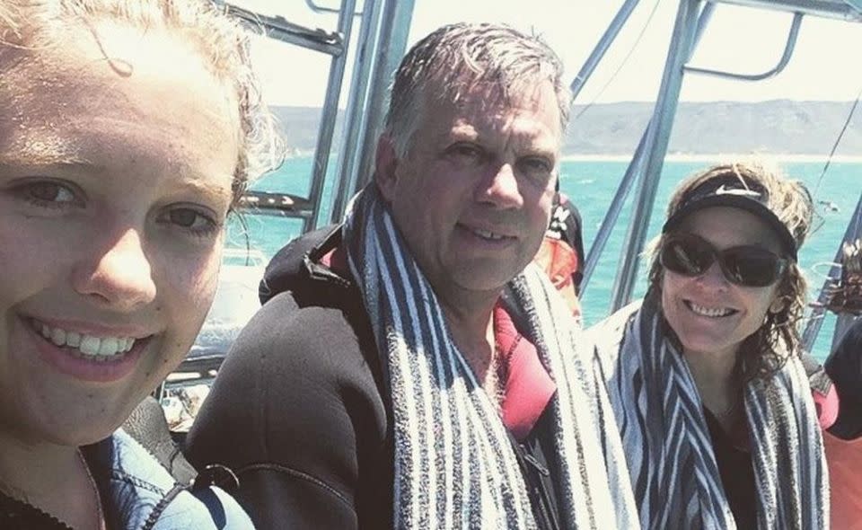 Marli Van Breda and her murdered parents. Photo: Instagram/marli_vanbreda