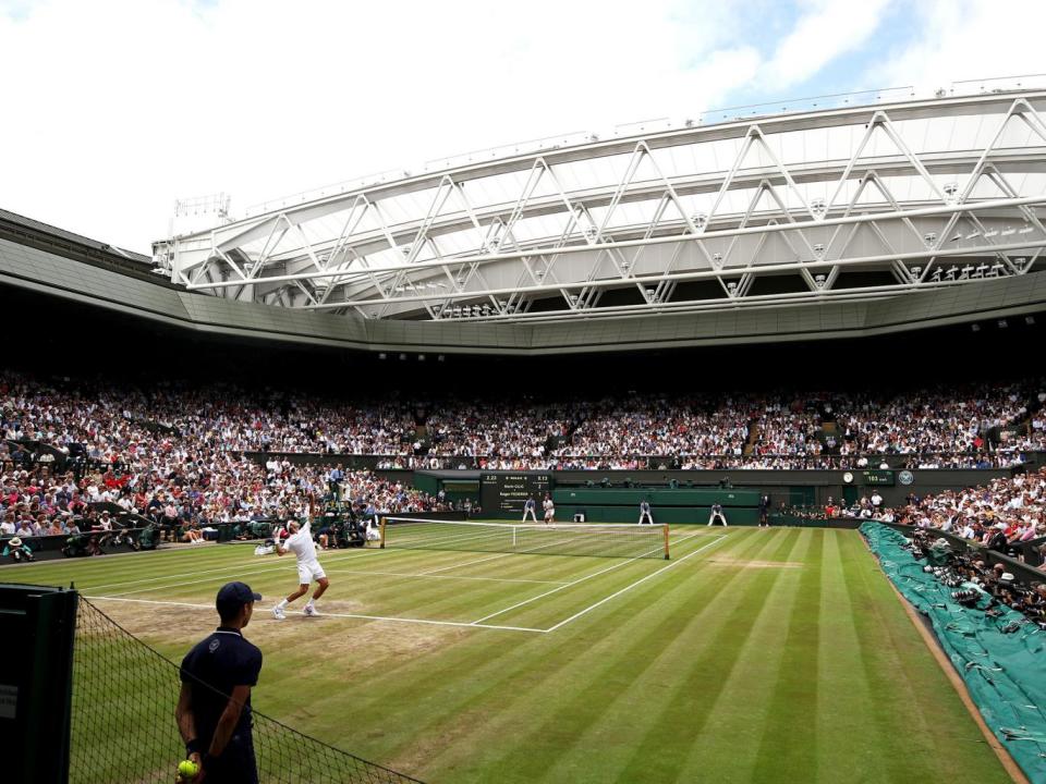 Wimbledon currently doesn't allow fans to move freely in and out of its stadiums during matches (Getty)