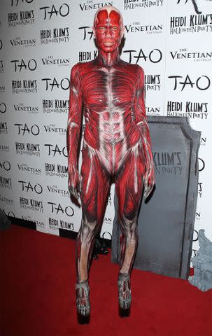 Michael Tran/FilmMagic Heidi Klum as a skinless body in 2011.