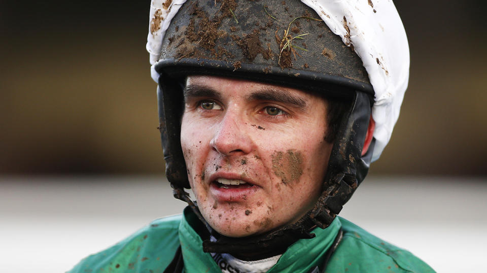 Champion jockey Liam Treadwell is pictured at Ludlow Racecourse in 2016.