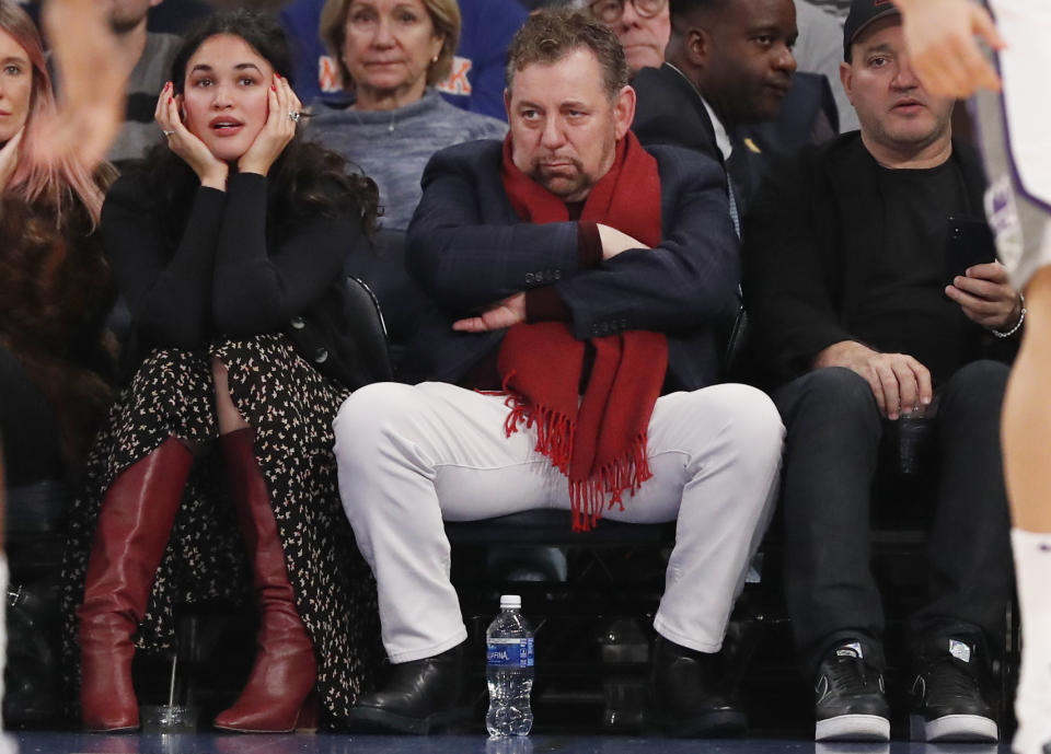 This is why James Dolan doesn't sell. (AP Photo/Kathy Willens)