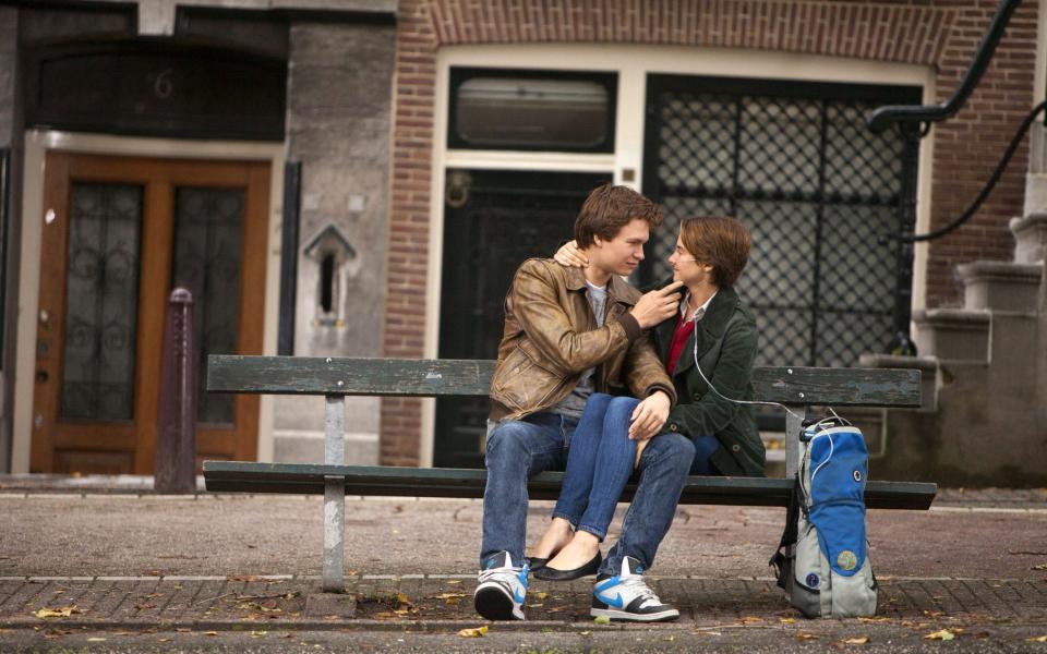 Ansel Elgort and Shailene Woodley in The Fault in Our Stars (2014) - James Bridges/AP