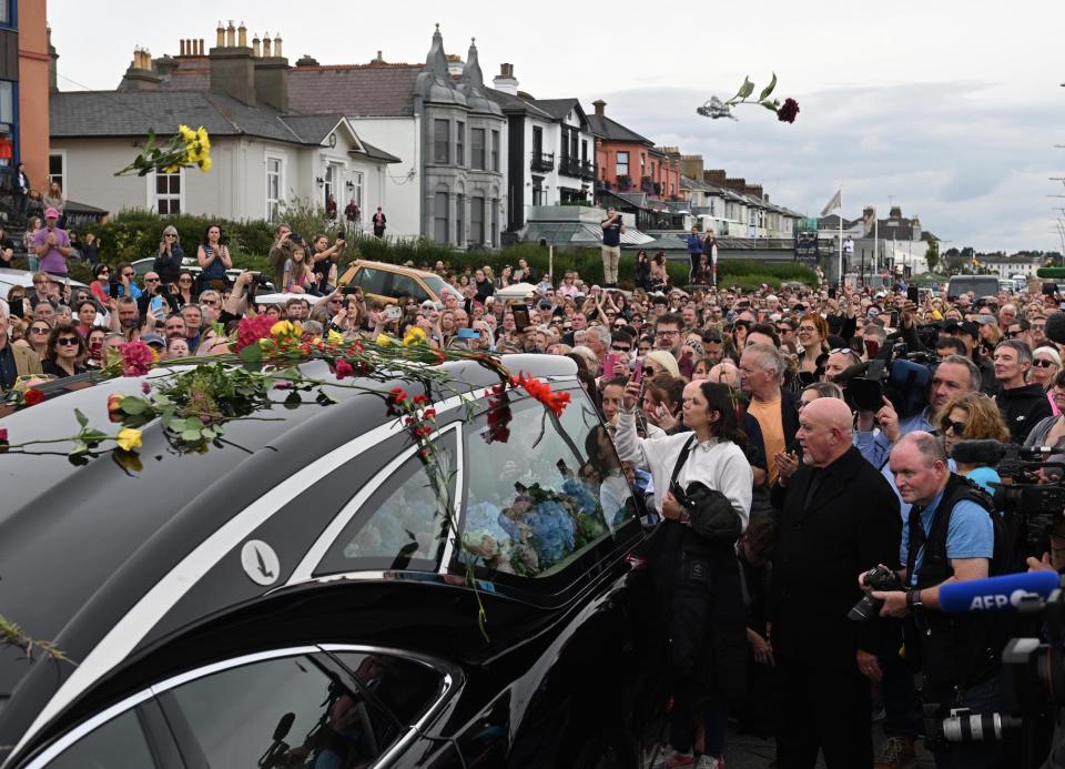 Sinead O'Connor's funeral took place in Bray, Ireland on Tuesday.