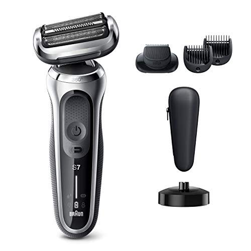 Braun Electric Razor for Men, Series 7 7027cs 360 Flex Head Electric Shaver with Beard Trimmer,…