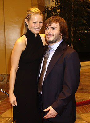 Gwyneth Paltrow and Jack Black at the Westwood premiere of Shallow Hal