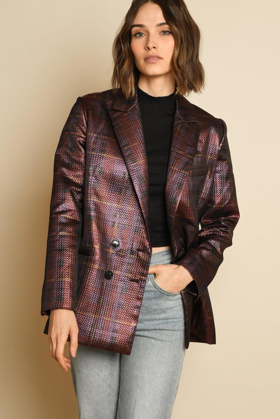 <p><a href="https://hutch-design.com/collections/shop-sale/products/nico-blazer" rel="nofollow noopener" target="_blank" data-ylk="slk:Shop Now;elm:context_link;itc:0;sec:content-canvas" class="link ">Shop Now</a></p><p>Nico Blazer</p><p>hutch-design.com</p><p>$89.00</p>