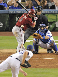 Clayton Kershaw hit Gerardo Parra to open the sixth inning and was immediately ejected by home plate umpire Bill Welke