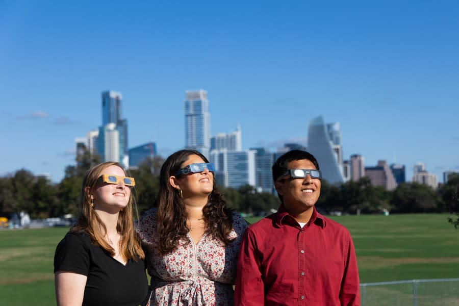 The Austin Visitor Center is selling its own commemorative eclipse glasses and distributing a limited number to local hotels. (Photo Courtesy: Visit Austin)