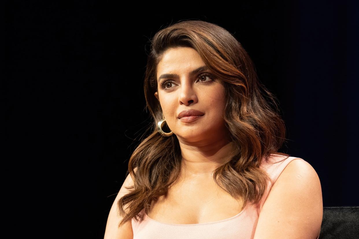 Actress Priyanka Chopra Jonas discussed being told she didn't fit a sample size. (Photo: SUZANNE CORDEIRO / AFP)