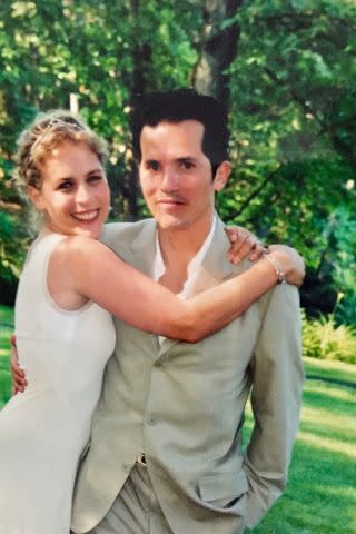 John Leguizamo and Justine Maurer on their wedding day in 2003, courtesy John Leguizamo and Justine Maurer