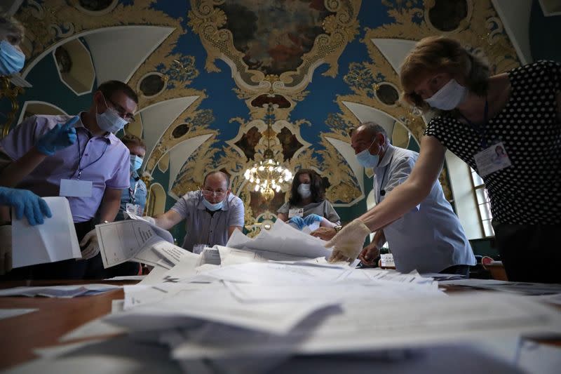 Nationwide vote on constitutional reforms, in Moscow