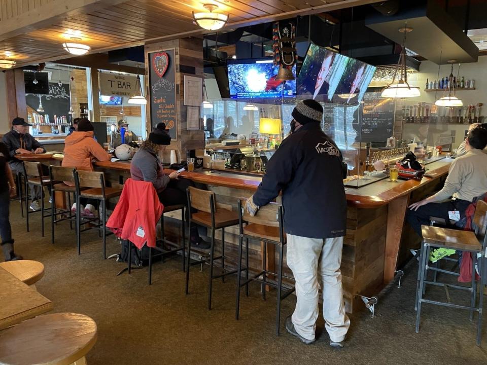The Coppertop bar is a place to relax at Wachusett Mountain.