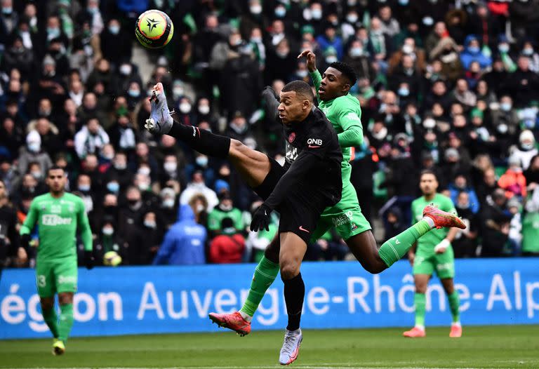 El delantero francés del Paris Saint-Germain, Kylian Mbappé