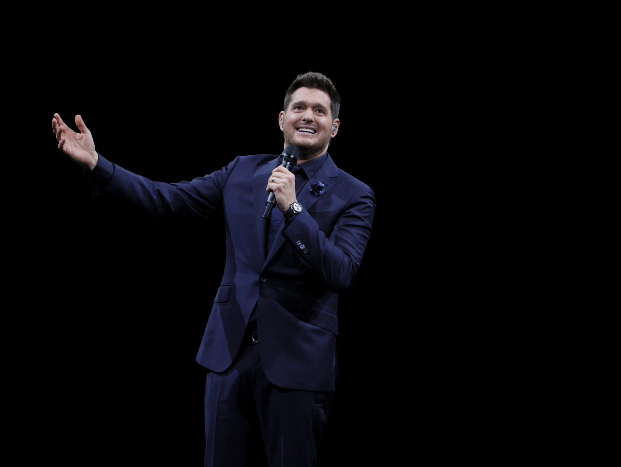 Michael Bublé is embracing his personality. (Photo by Ethan Miller/Getty Images)