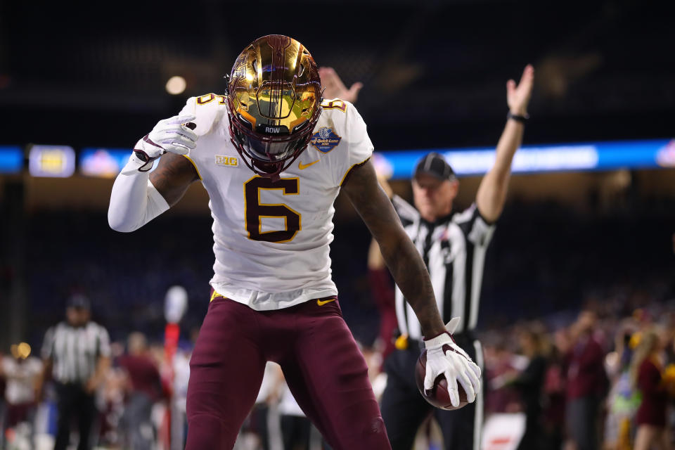 Minnesota WR Tyler Johnson eventually embraced the leadership role the Gophers coaches put on him (Getty Images).