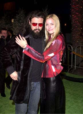 Rob Zombie and Woman at the Universal Amphitheatre premiere of Universal's Dr. Seuss' How The Grinch Stole Christmas