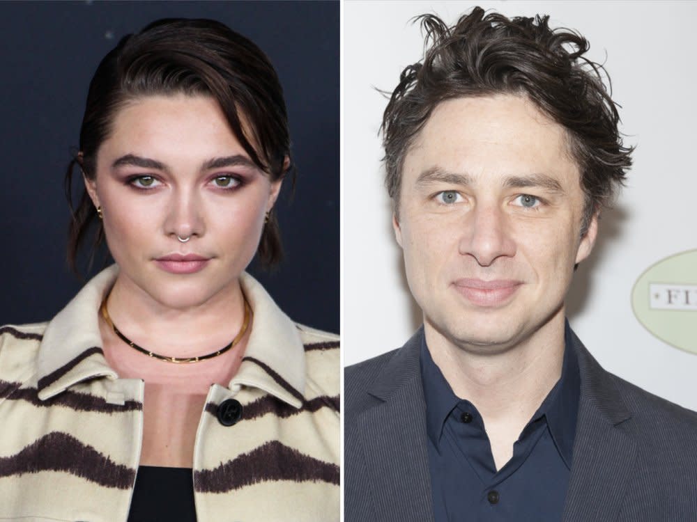 Florence Pugh und Zach Braff waren rund drei Jahre lang ein Paar. (Bild: imago images/NurPhoto / lev radin/Shutterstock.com)