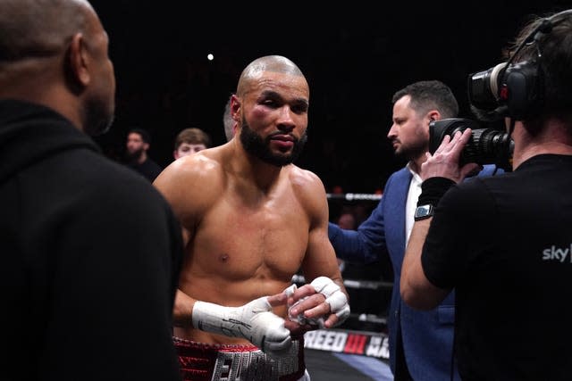 Chris Eubank Jr following defeat to Liam Smith