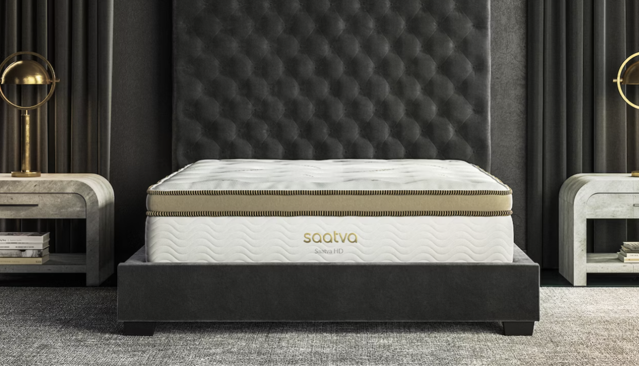 <p><a href="https://go.redirectingat.com?id=74968X1596630&url=https%3A%2F%2Fwww.saatva.com%2Fmattresses%2Fsaatva-hd%3Fcoupon%3Dfrifvwdywrnmluog&sref=https%3A%2F%2Fwww.womenshealthmag.com%2Flife%2Fg60431773%2Fsaatva-mattress-sale-april-2024%2F" rel="nofollow noopener" target="_blank" data-ylk="slk:Shop Now;elm:context_link;itc:0;sec:content-canvas" class="link rapid-noclick-resp">Shop Now</a></p><p>HD Mattress</p><p>Saatva</p><p>$2801.00</p><span class="copyright">Saatva</span>