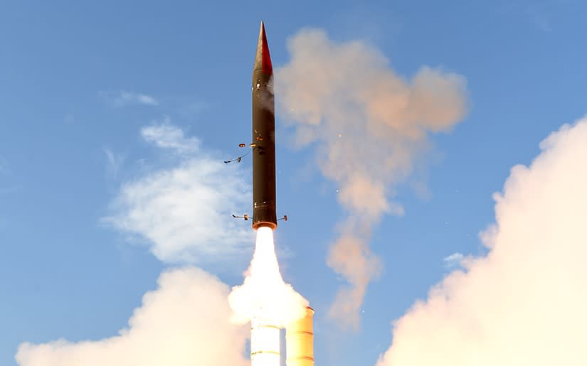以色列箭式3型反彈道飛彈攔截系統。取自以色列航太工業官網