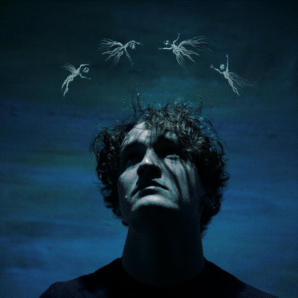 Single cover for "Heaven Bound" by Quarters of Change with angels above a person's head