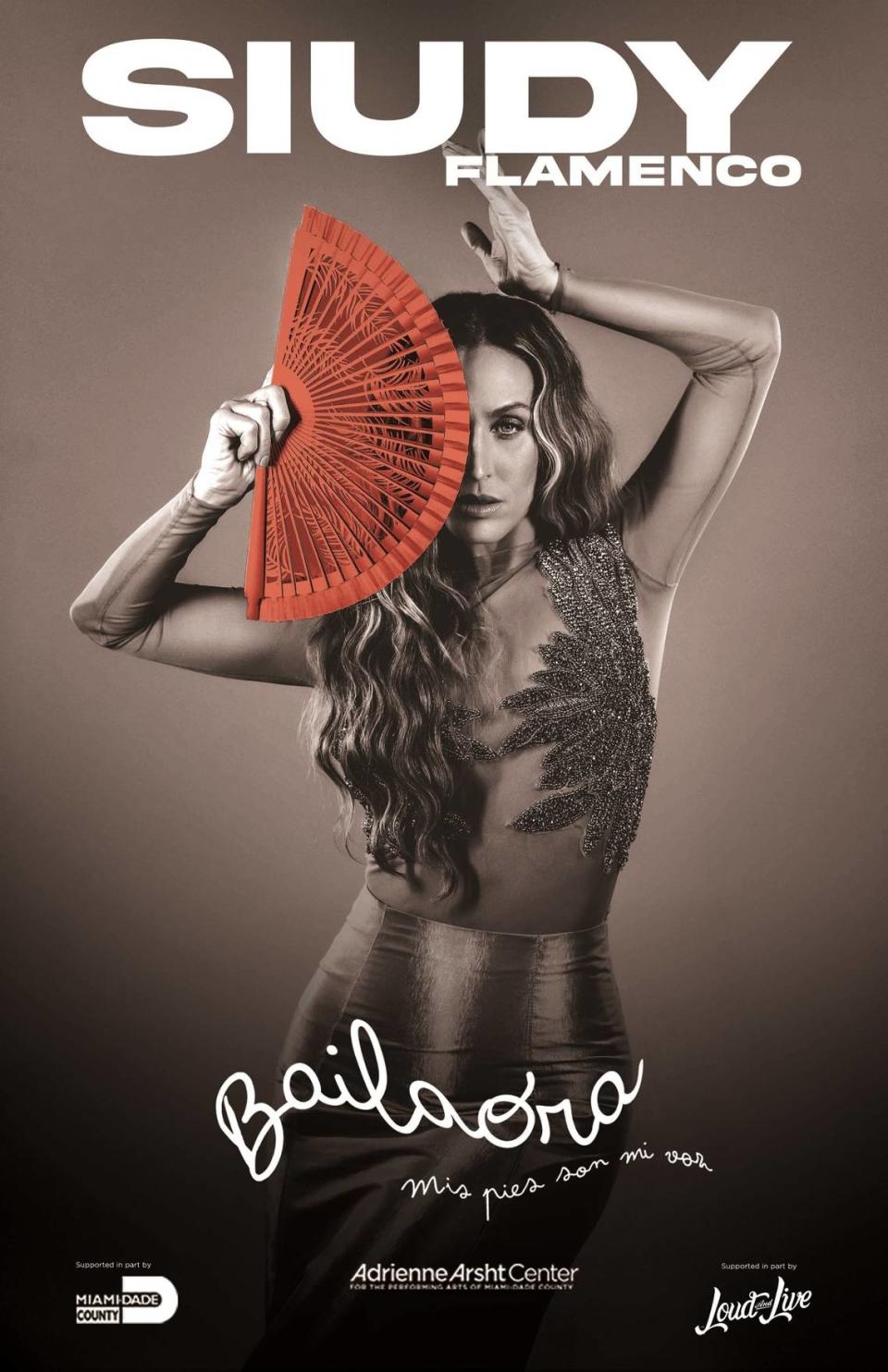 Afiche promocional del show “Bailaora, mis pies son mi voz”.