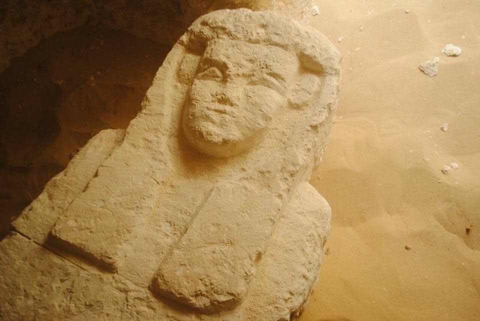 Clay fragments suggest the tombs date between the 27th Dynasty, founded in 525BC, and the Greco-Roman era, which began in 332BC: Egyptian Ministry of Antiquities