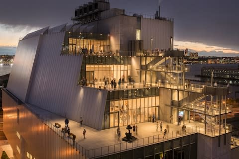 The striking exterior of the Renzo Piano-designed Whitney Museum of American Art - Credit: whitney.org