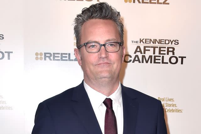 <p>Frazer Harrison/Getty</p> Matthew Perry at the premiere of Reelz's "The Kennedys After Camelot" at The Paley Center for Media on March 15, 2017 in Beverly Hills, California