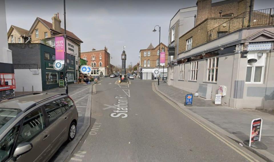 The incident happened in Station Road, South Norwood (Google Maps)