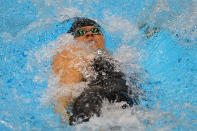 LONDON, ENGLAND - AUGUST 03: Missy Franklin of the United States competes in the Women's 200m Backstroke Final on Day 7 of the London 2012 Olympic Games at the Aquatics Centre on August 3, 2012 in London, England. (Photo by Lars Baron/Getty Images)