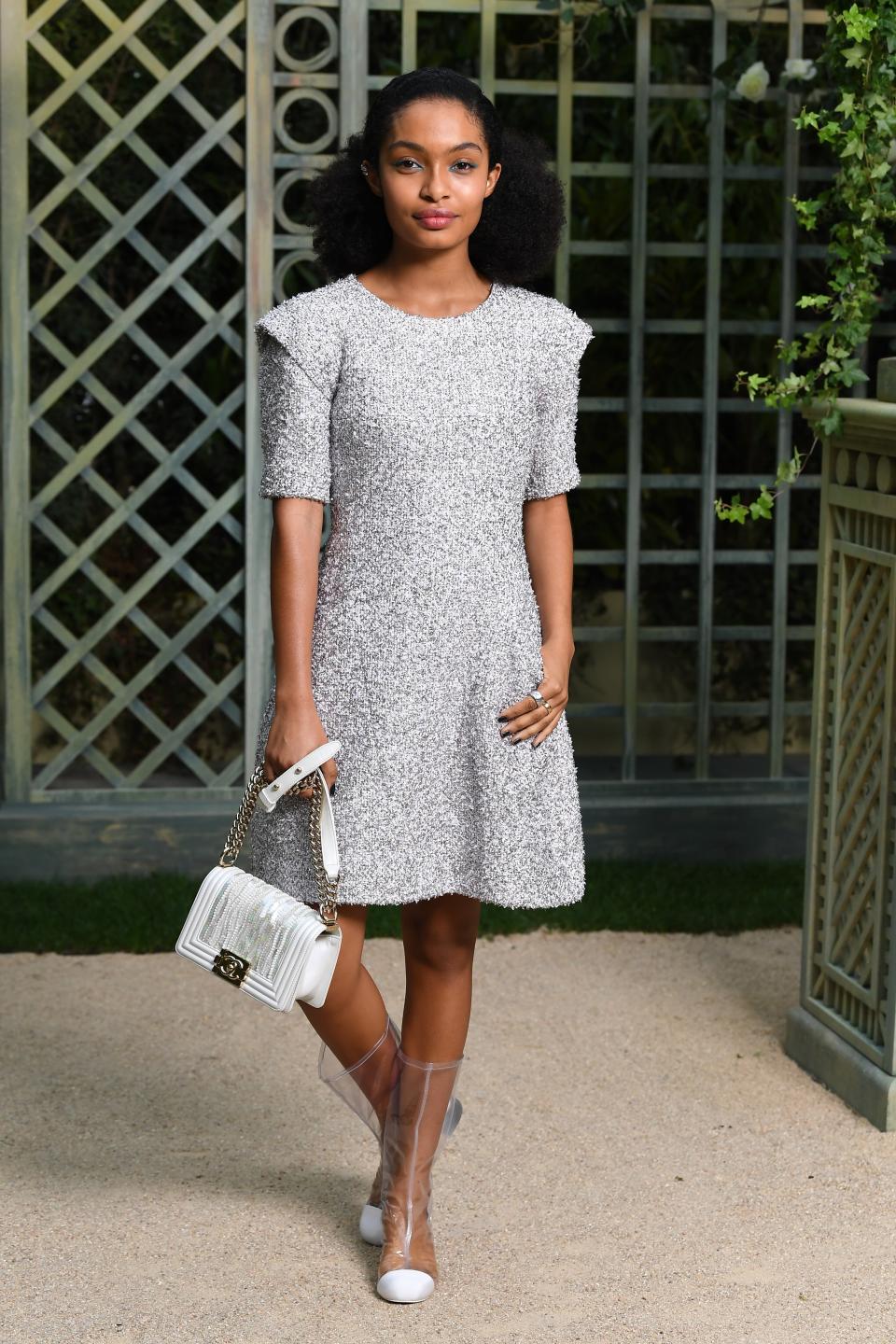 Who: Yara Shahidi<br> What: Chanel<br> Where: At the Chanel Haute Couture show, Paris<br> When: January 23, 2018