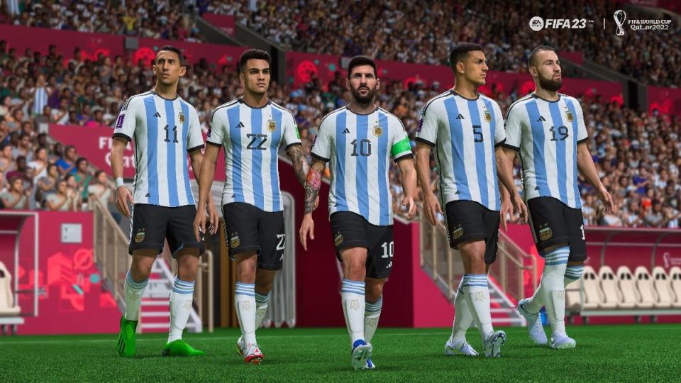 The Albiceleste will triumph at this year’s World Cup in Qatar if a video-game simulation is to be believed (EA Sports)